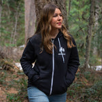 Montana Three Tree Unisex Zip Hoodie - Color Options - The Montana Scene