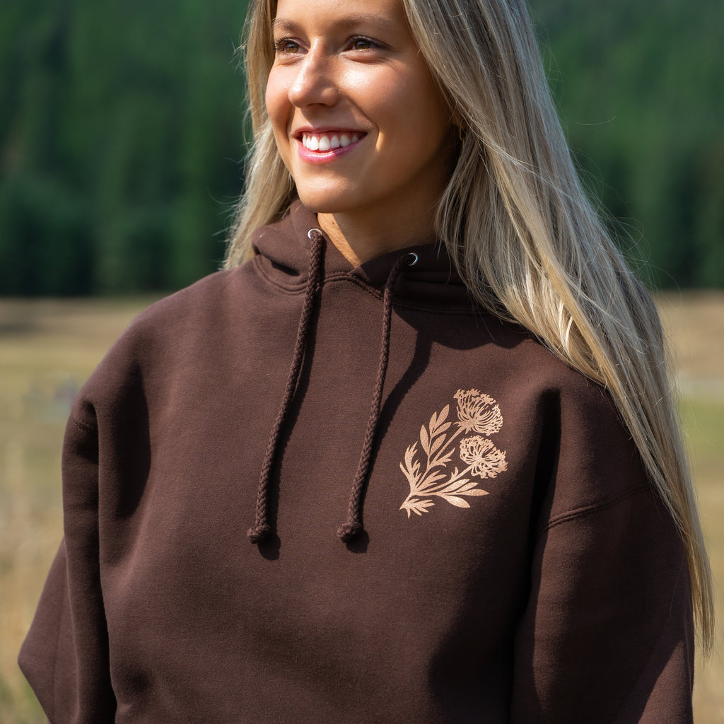 Wild Field Unisex Hoodie - Brown - The Montana Scene