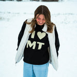 I Heart MT Unisex Pullover - Black