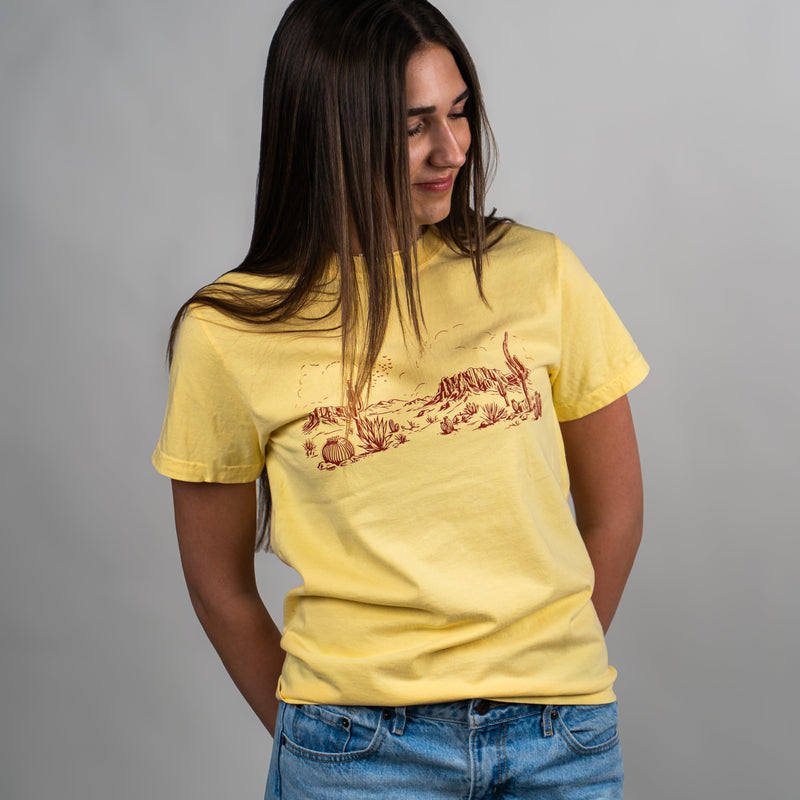 Desert Scape Unisex Tee - Butter