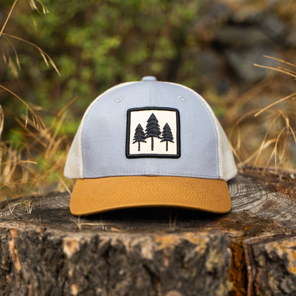 Three Tree Tri Tone Trucker- Mustard - The Montana Scene