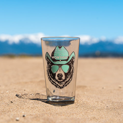 Montana Animal Pint Glass