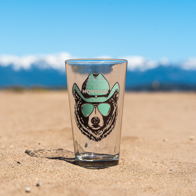 Montana Animal Pint Glass