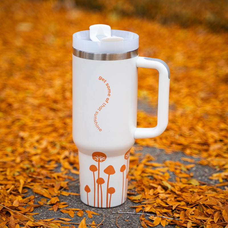Mushrooms Cream 40oz Tumbler