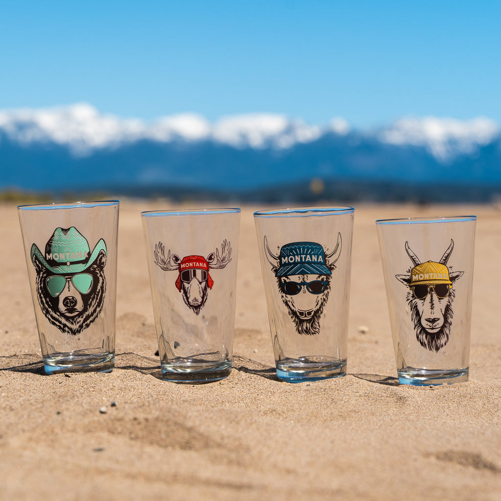 Montana Animal Pint Glass - The Montana Scene
