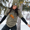 Not Tame Bison Unisex Tee - Vintage Military Green