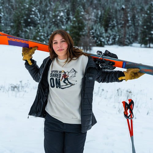 Spurs On Shred On Unisex Pullover - Bone- Discontinued
