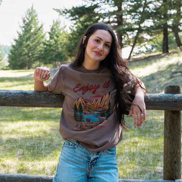 Enjoy It Don't Destroy It Unisex Tee - Espresso - The Montana Scene