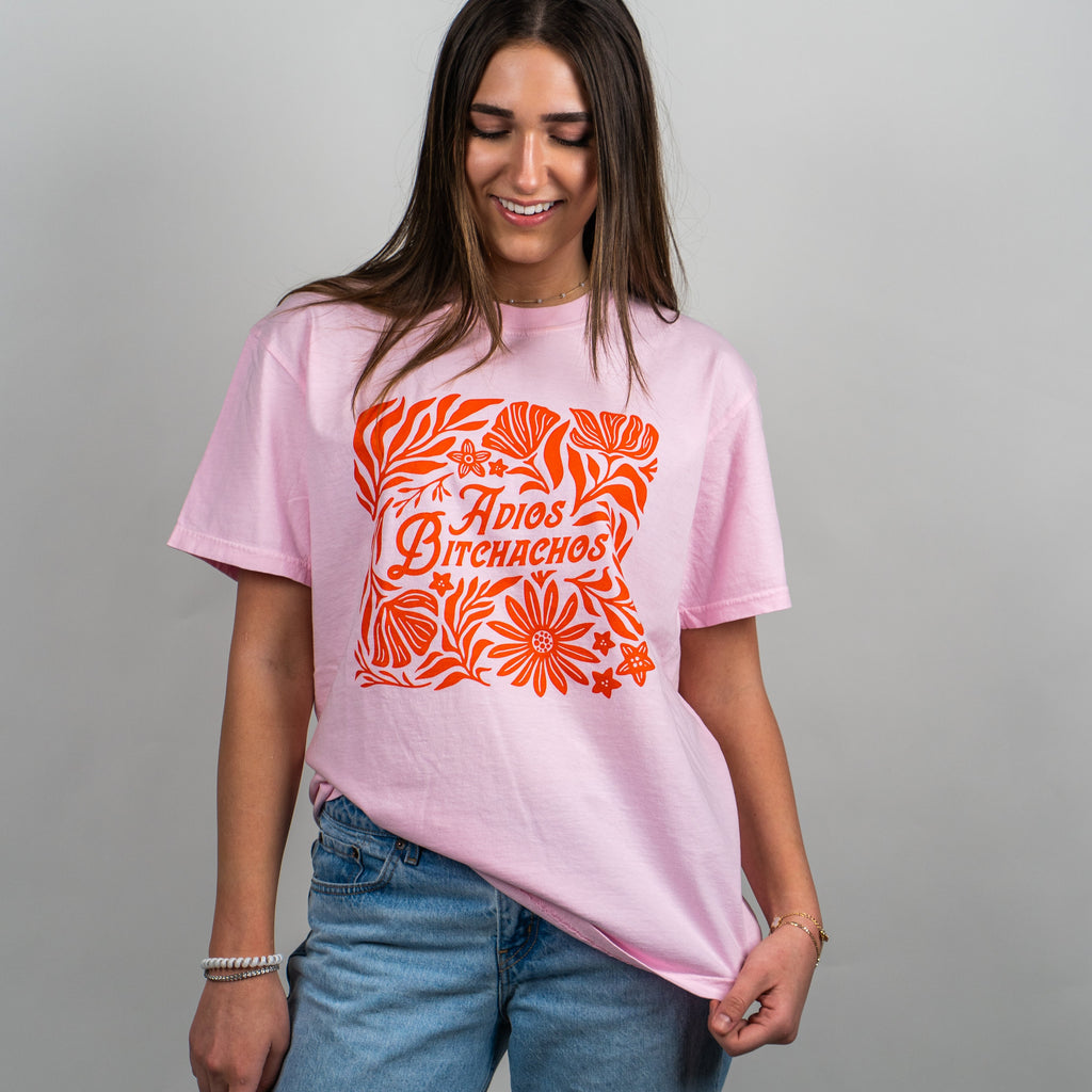 Adios Bitchachos Unisex Tee - Blossom - The Montana Scene
