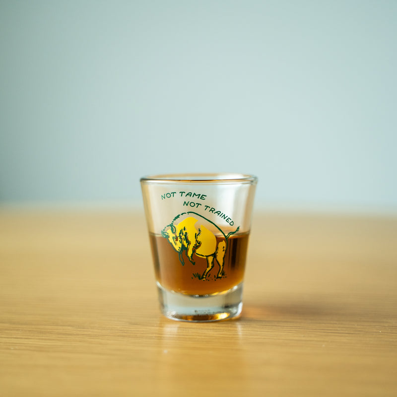 Not Tame Bison Shot Glass
