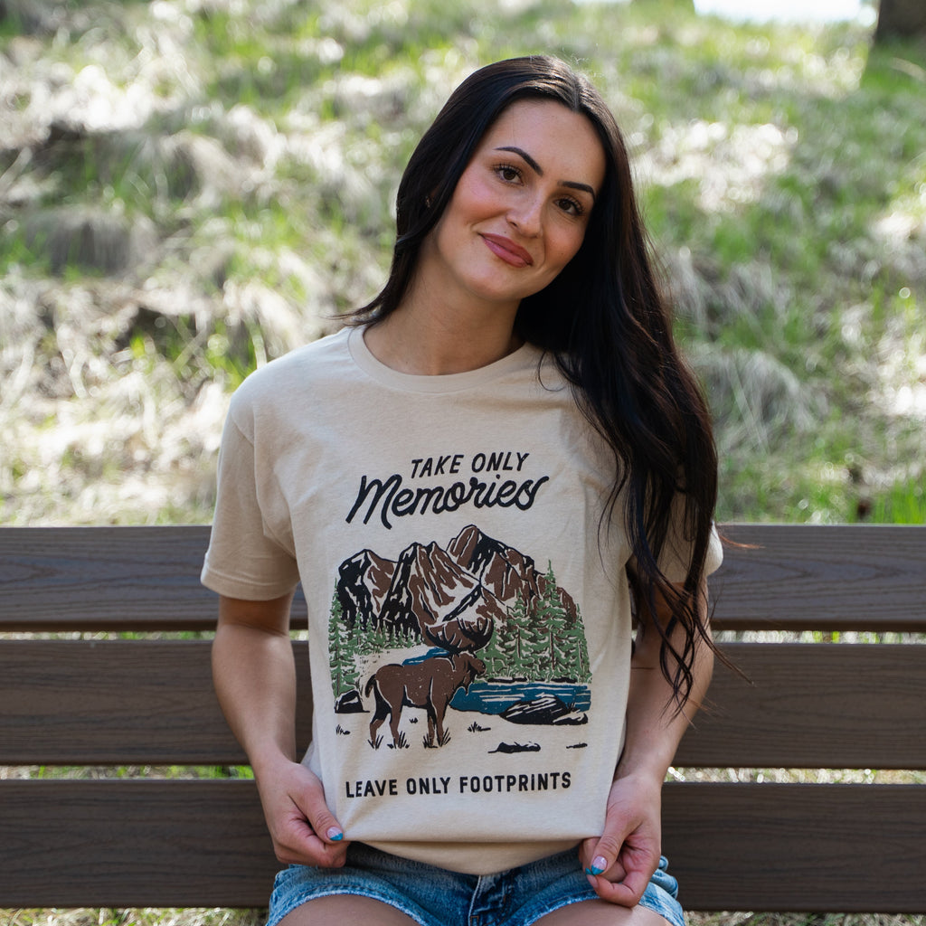 Take Only Memories Unisex Tee - Sand - The Montana Scene