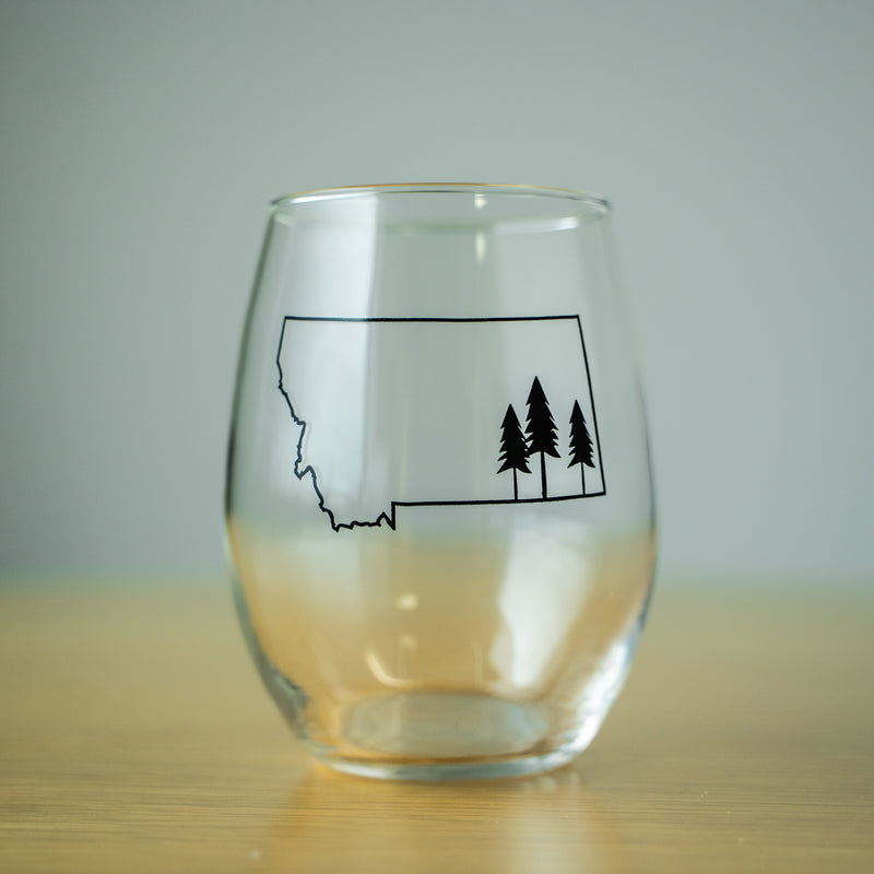 Montana Outline Stemless Wine Glass - The Montana Scene