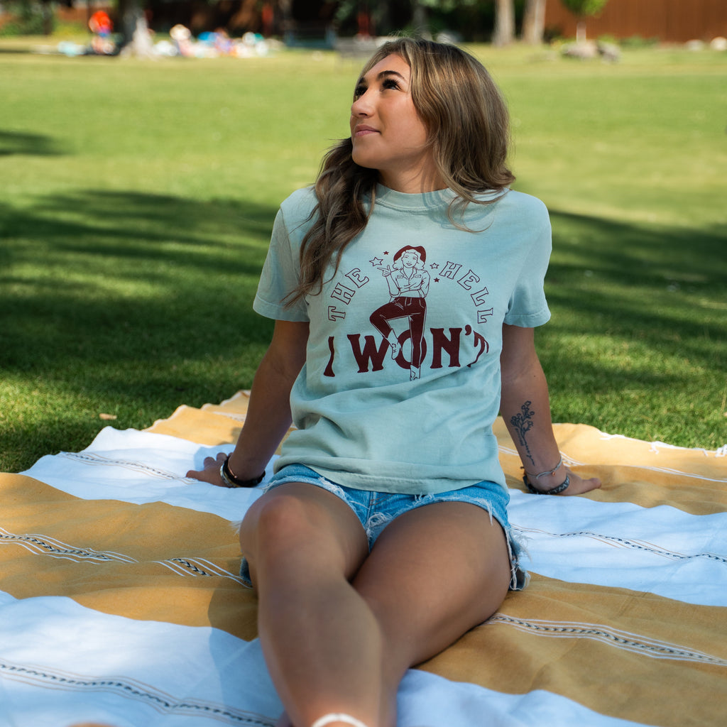 The Hell I Won't Unisex Tee - Bay - The Montana Scene