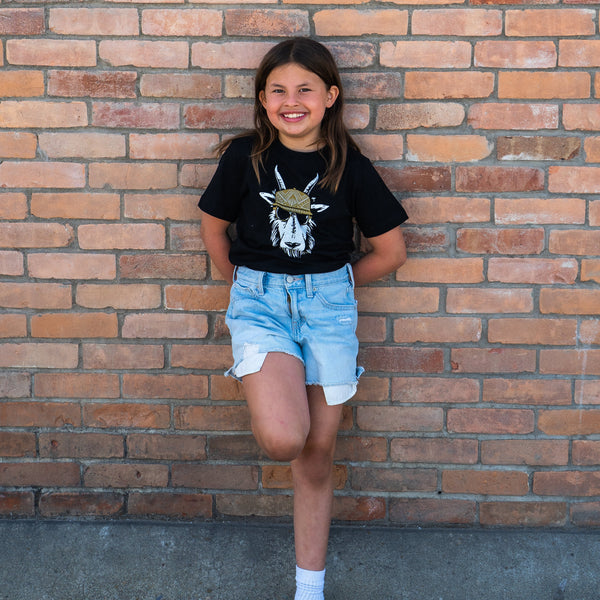 Oi Billy Kids Tee - Black - The Montana Scene