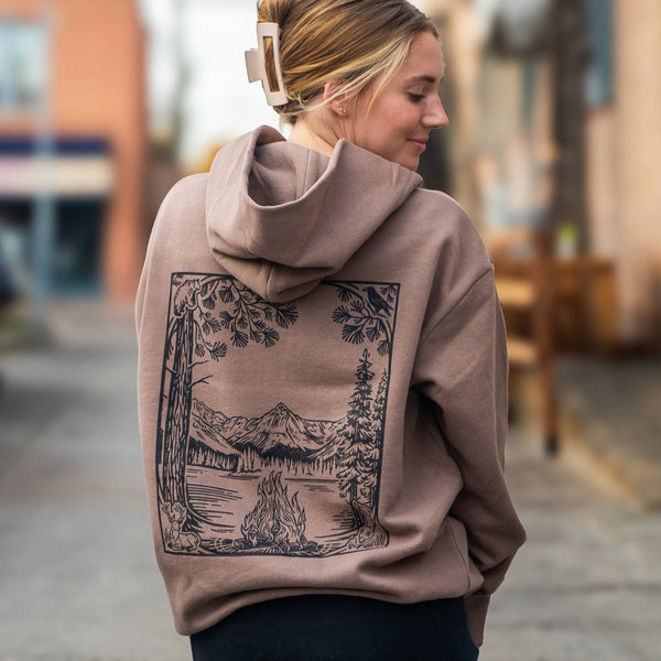 Fireside Unisex Hoodie - Clay - The Montana Scene