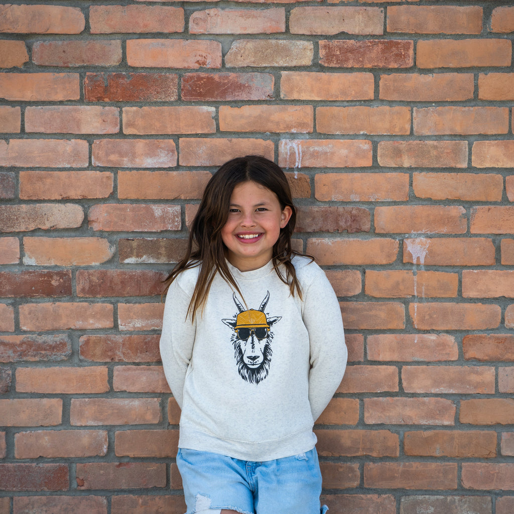 Oi Billy Toddler Fleece - Heather Natural - The Montana Scene