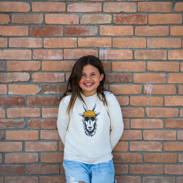 Oi Billy Toddler Fleece - Heather Natural - The Montana Scene