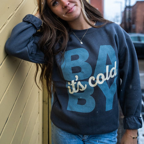 Baby It's Cold Unisex Pullover - Asphalt- Discontinued