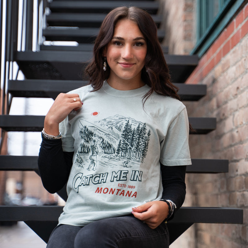 Catch Me In Montana Unisex Tee - Bay