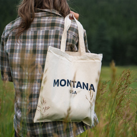 Montana USA Tote - Natural - The Montana Scene