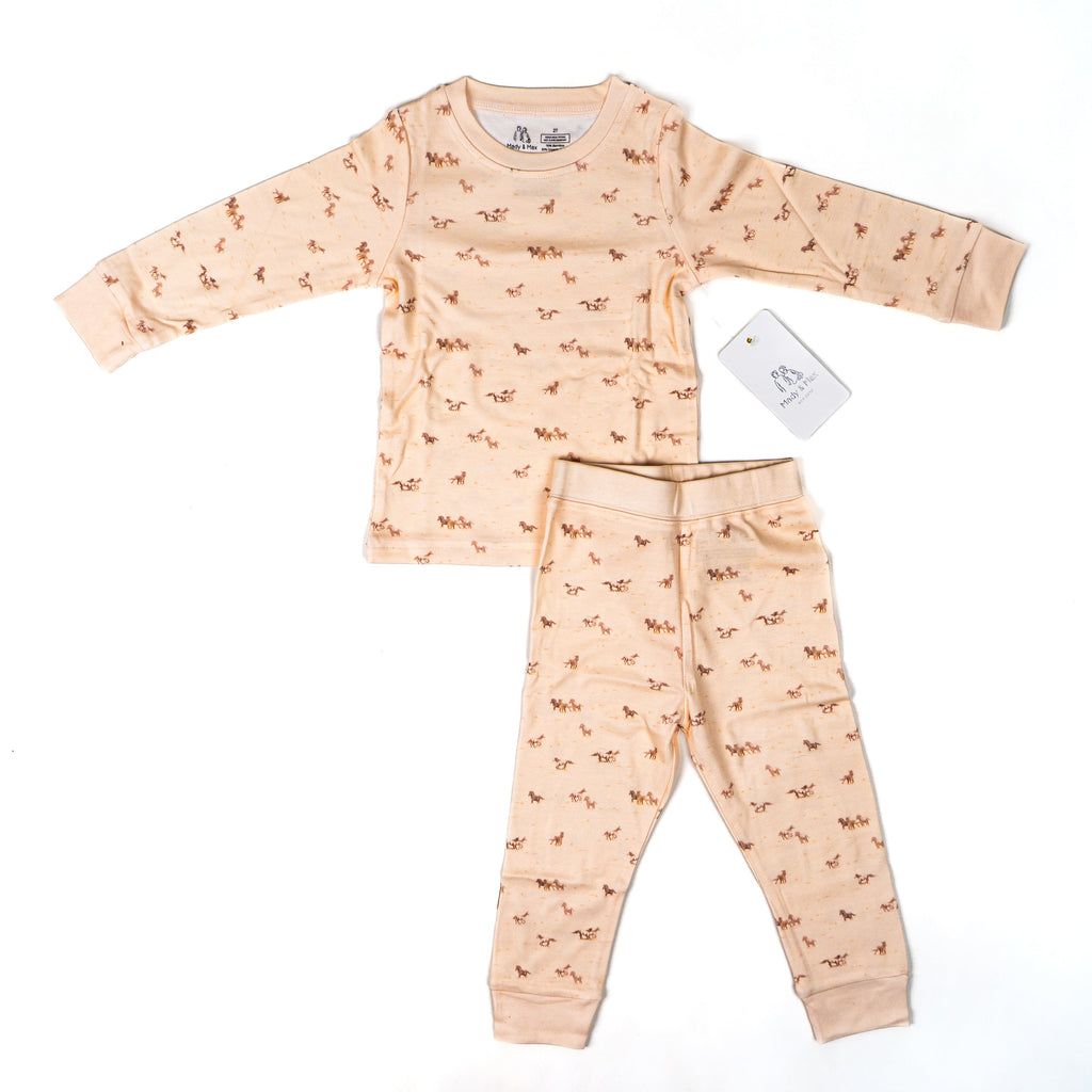 2 Piece Horse Print PJ's - The Montana Scene