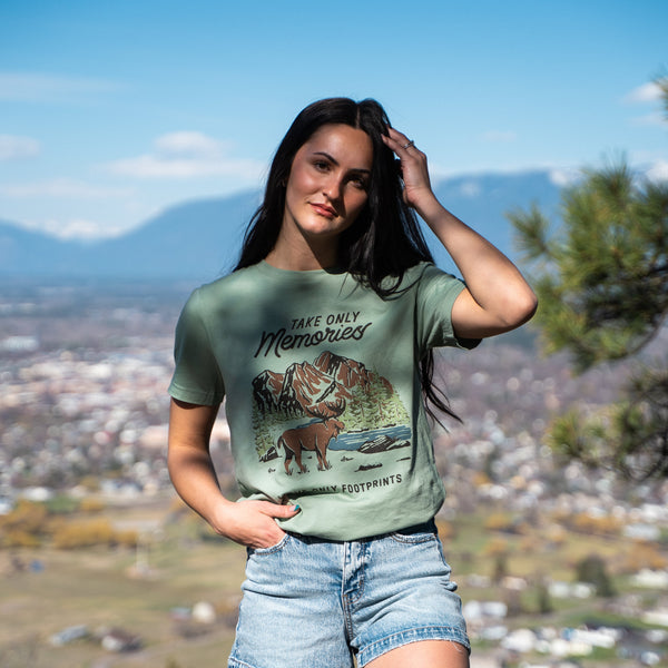 Take Only Memories Unisex Tee - Sage - The Montana Scene