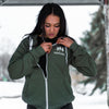 Montana Three Tree Unisex Zip Hoodie - Military Green
