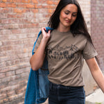 Mountain Sketch Unisex Tee - Faded Brown