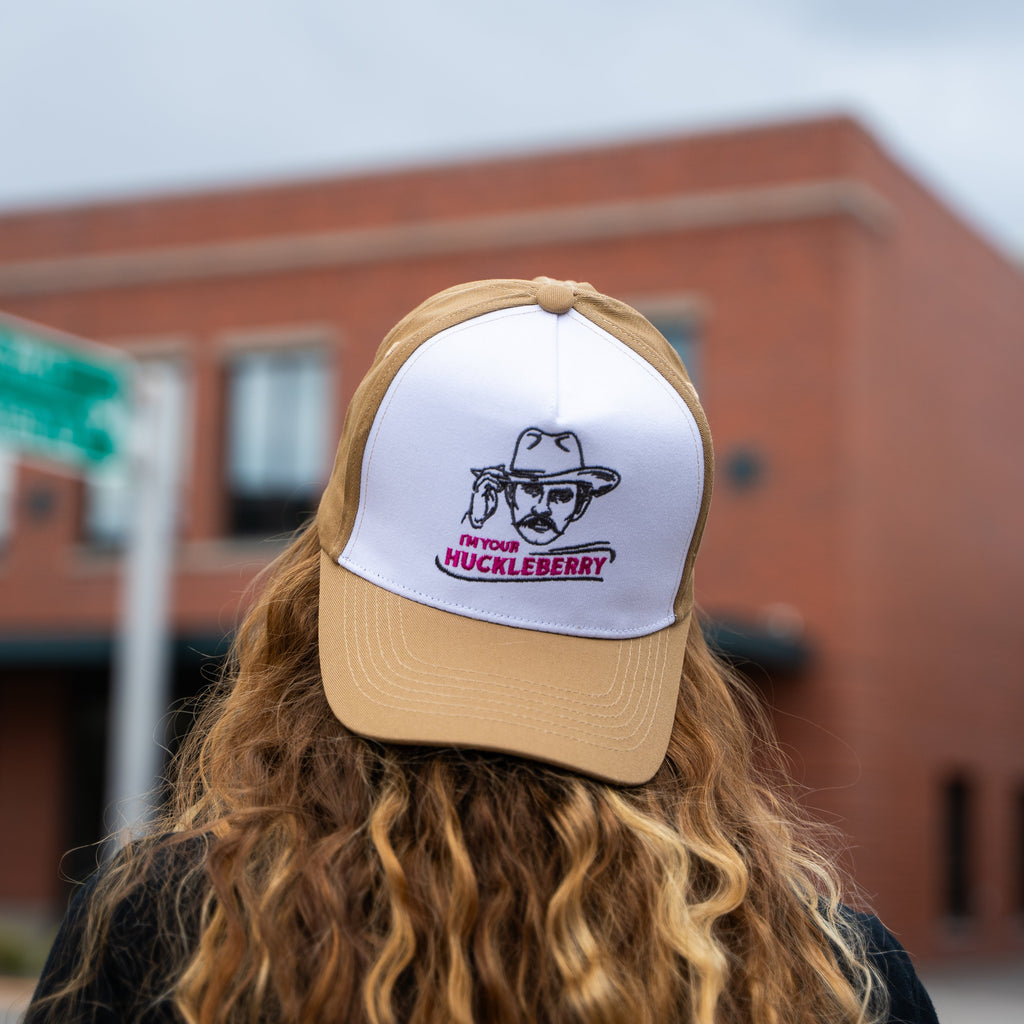 I'm Your Huckleberry Trucker - Khaki/White - The Montana Scene