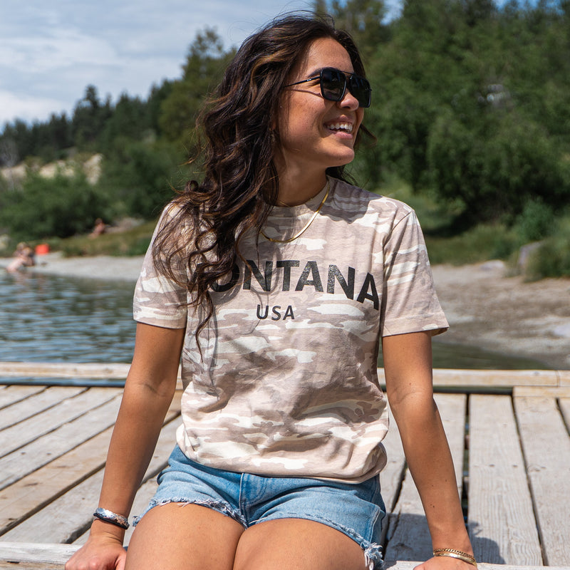 Montana USA Unisex Tee - Natural Camo