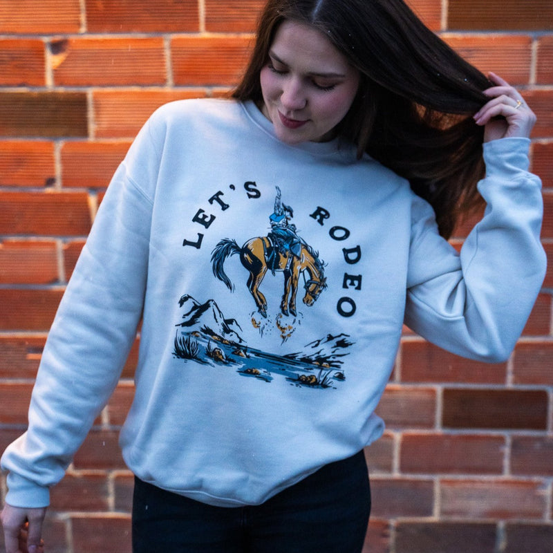 Let's Rodeo Unisex Pullover - Heather Dust