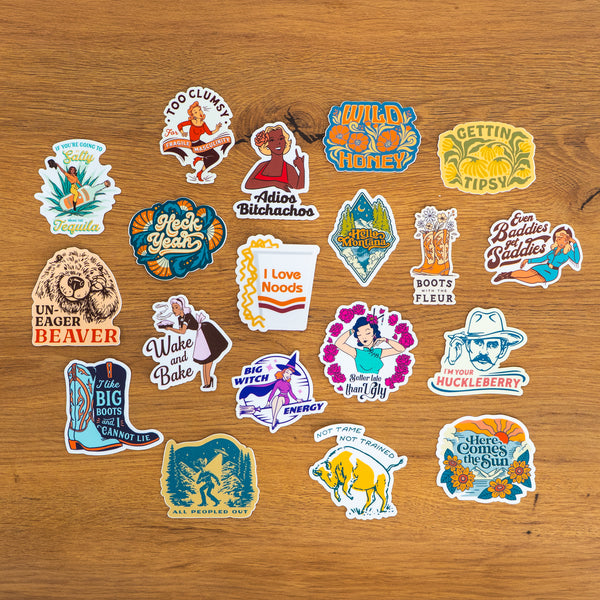 Cheeky Humor Stickers - The Montana Scene
