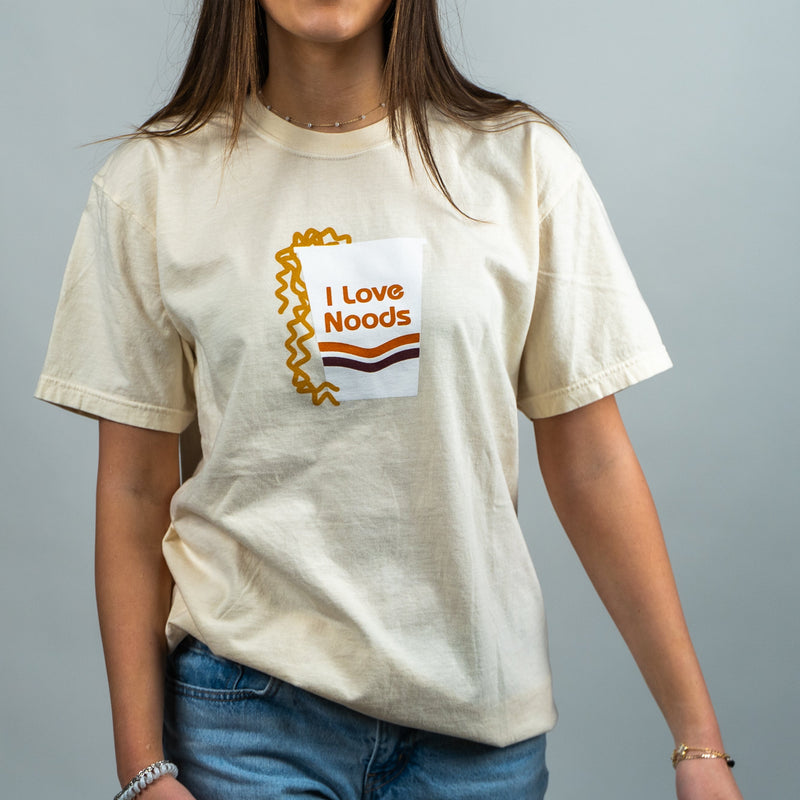 I Love Noods Unisex Tee - Ivory