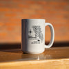 Glacier National Park Topography Mug - White - The Montana Scene