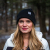 Three Tree Foldover Beanie - Black - The Montana Scene