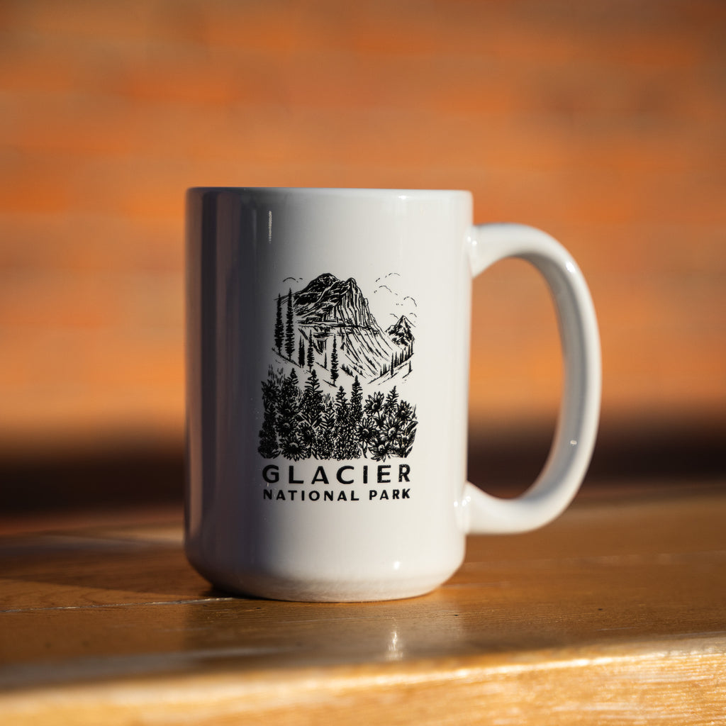 Glacier National Park Mug - White - The Montana Scene
