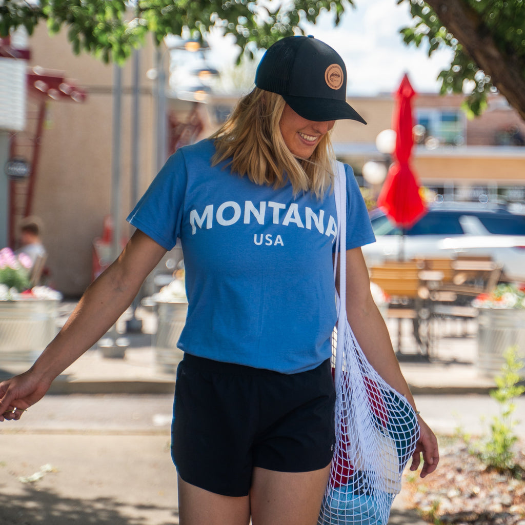 Montana USA Unisex Tee - Denim - The Montana Scene
