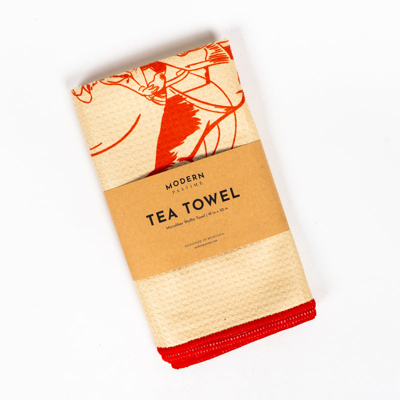 Howdy Tea Towel - Cream - The Montana Scene