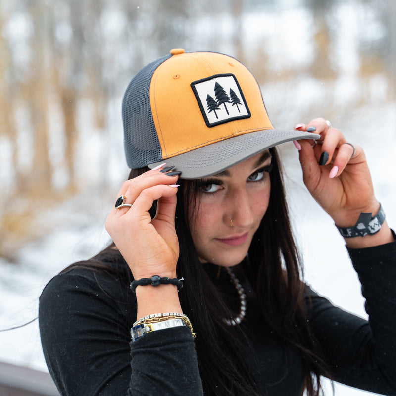 Three Tree Tri Tone Trucker-  Camel
