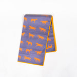 Horse Silhouette Tea Towel - Steel/Orange - The Montana Scene