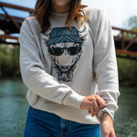 Yo Bison Unisex Pullover - Stone Heather