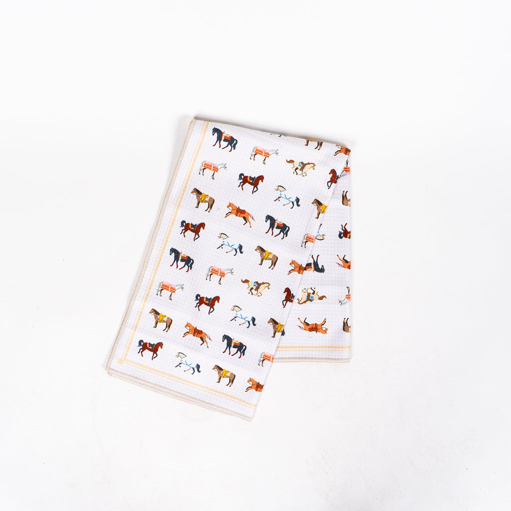 Horse Tea Towel - Off White - The Montana Scene