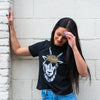 Oi Billy Ladies Tee - Vintage Black - The Montana Scene