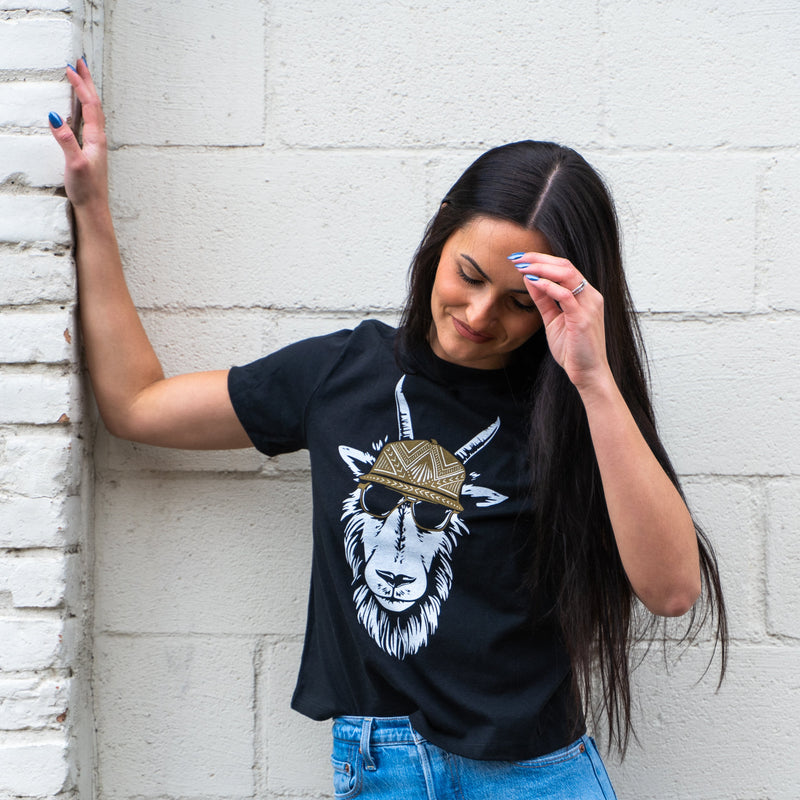 Oi Billy Ladies Tee - Vintage Black