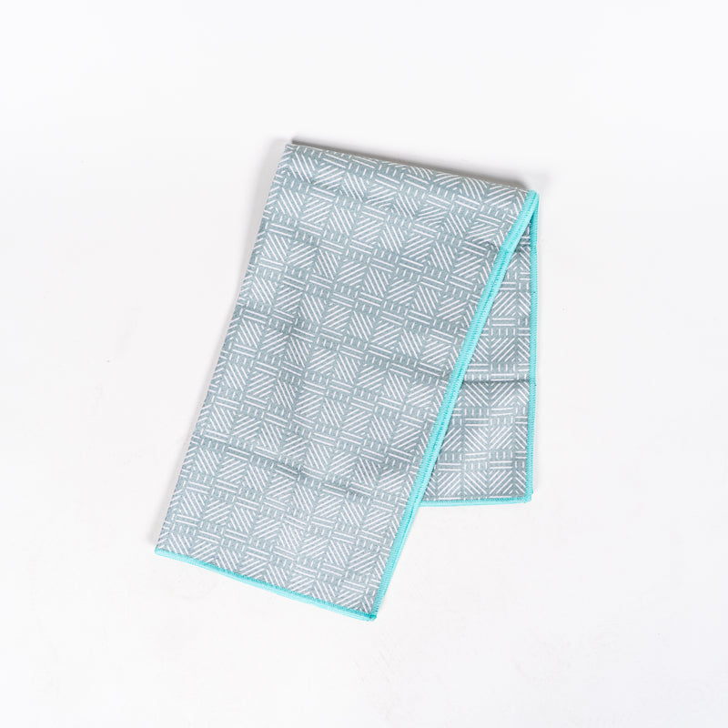 Geometric Pattern Tea Towel - Blue - The Montana Scene