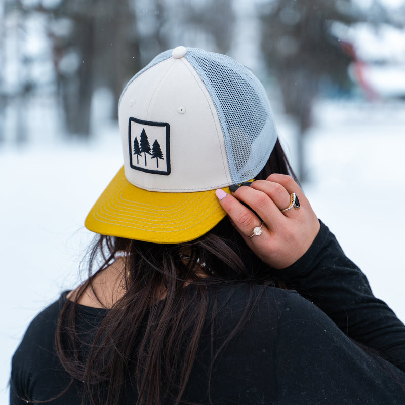 Three Tree Tri Tone Trucker-  Yellow