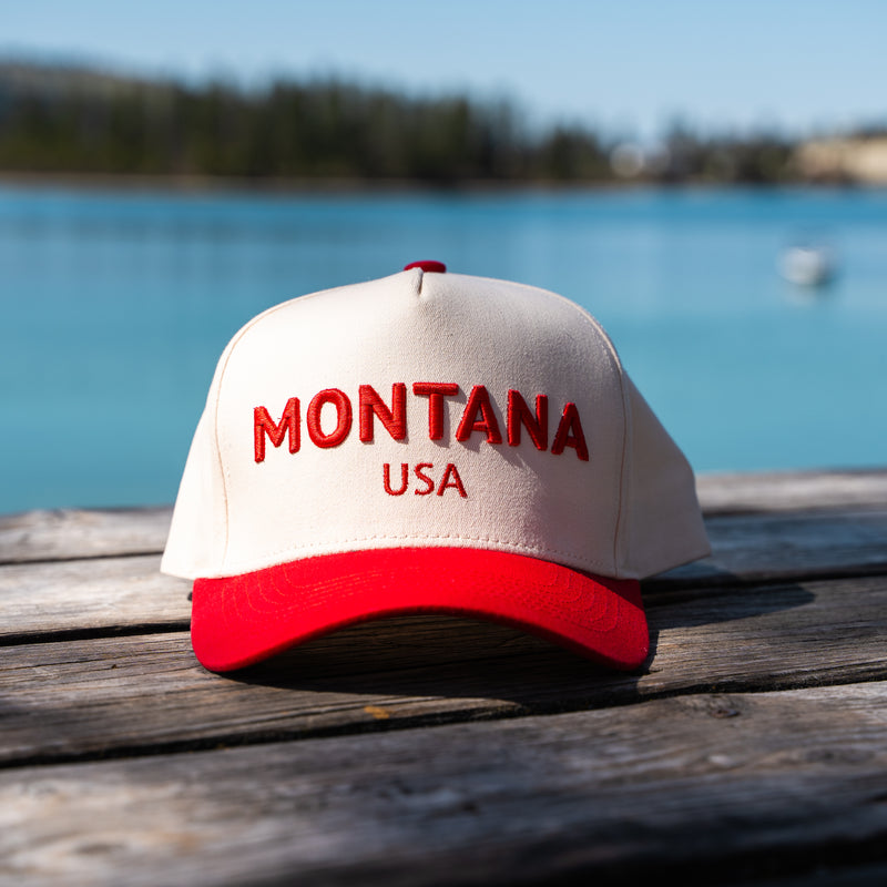 Montana USA Unisex Trucker - Red - The Montana Scene