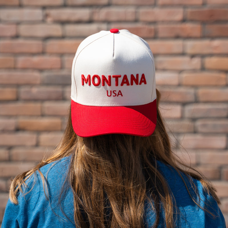 Montana USA Unisex Trucker - Red - The Montana Scene