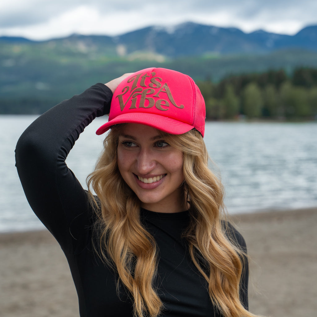 It's A Vibe Foam Trucker - Watermelon - The Montana Scene