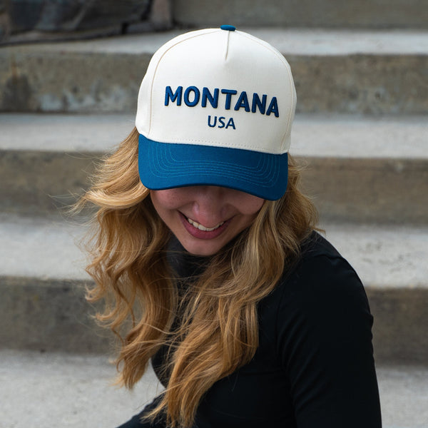 Montana USA Unisex Trucker - Navy - The Montana Scene